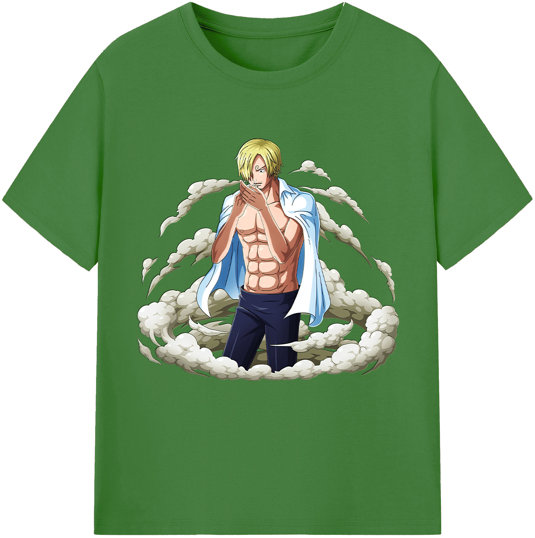 （画像用） ワンピース サンジ ONE PIECE Sanji レディースカジュアルプリントTシャツ（綿100％）